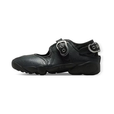 Nike Air Rift LEATHER Anthracite and Metallic Silver Tabi Jane IR5863-060 Womens