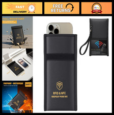 Military-Grade Faraday Bags - RFID EMF Shield Pouch, Fireproof Waterproof for Ph