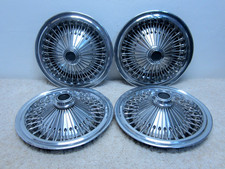 Mopar Charger Cordova Diplomat Oem 15 Wire Hubcap Wheel Cover Set 2fl-17