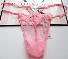 VICTORIA'S SECRET DREAM ANGELS Crystal Heartware V-String Thong Panty S M L Pink