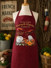 French Market Seafood Co. New Orleans Cajun Style Apron