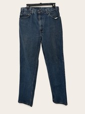 Vintage Levis Jeans Mens 34x29 Blue Denim Orange Tab 540 Relaxed Made in USA 90s
