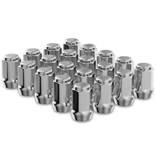 20PCS Chrome 1/2-20 Closed End Lug Nuts For Bronco Mustang Ranger YJ TJ KJ KK ZJ
