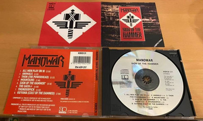 MANOWAR - ´´SIGN OF THE HAMMER´´ - RARE  FIRST PRESSING US EPIC METAL CD 1984