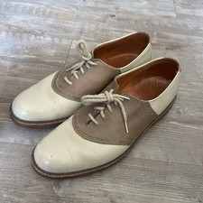 Vintage Cole Haan Leather Saddle Shoes Tan Brown Made In USA Mens Size 9.5 D