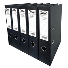 Image of Lever Arch Files 5-Pack A4 Document Paperwork Filing 560 Sheets Home Office