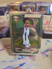 2024-25 Topps Chrome Basketball AJ Johnson #145 RC Milwaukee Bucks