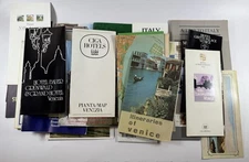 Lot 26 Vintage Italy Travel Brochures Maps Venice Rome Milan Hotels Guides