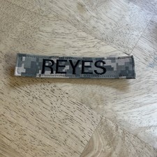 MILITARY PATCH Digital Camo HOOK AND LOOP ACU TAPE WITH NAME REYES