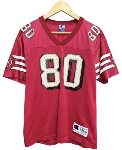 Vintage Champion Jerry Rice 49ers Jersey Size Youth Large