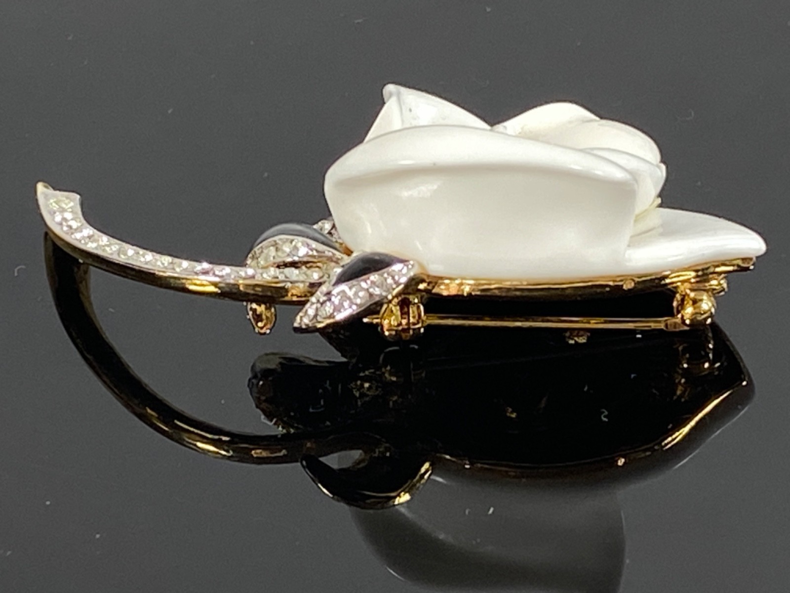 KJL KENNETH JAY LANE Vintage SET White/Cream Rose… - image 7