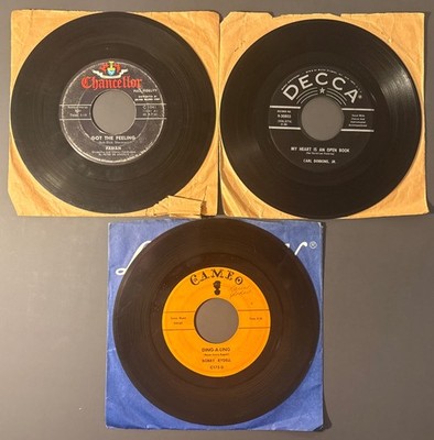 1950s-60s Teen Idol Rock, 7  45s Lot, Fabian, Carl Dobkins, Jr., Bobby Rydell