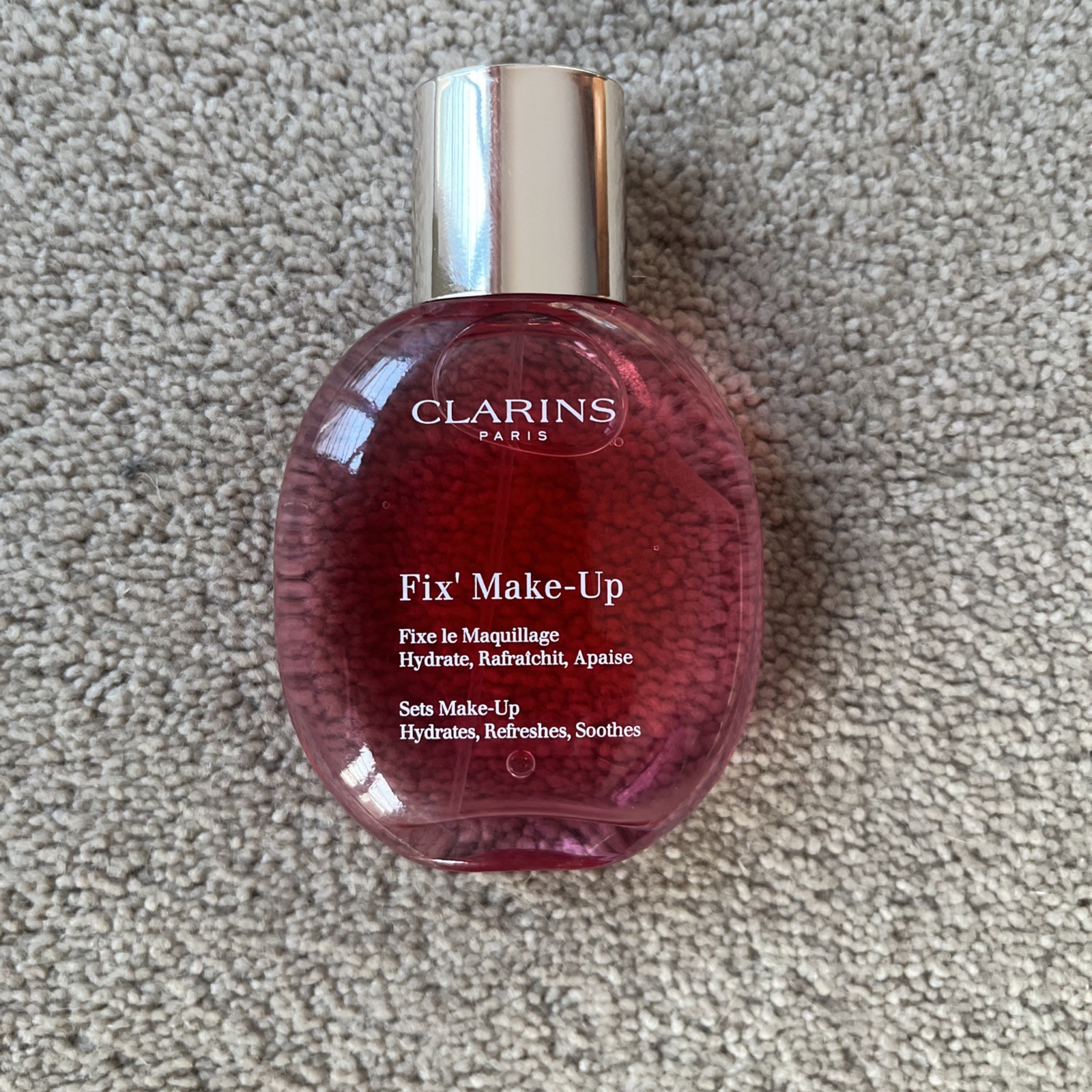 CLARINS Fix Make-Up. Hydrates Refreshes Soothes With Alpenrose. 50ml. Free P&P