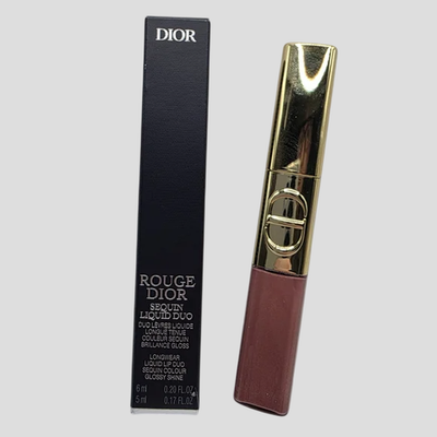 DIOR Rouge Forever Liquid Sequin Duo Lipstick ~ 420 Pink Star