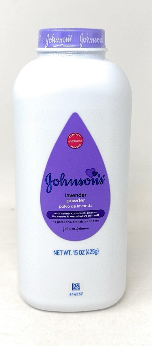Johnson's Baby Powder Lavender Cornstarch Hypoallergenic 15 oz New