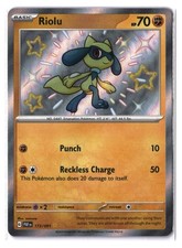 Pokémon TCG: Paldean Fates Riolu #173 PAF Shiny Rare EN B on eBay