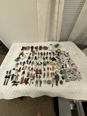 Huge Star Wars Collector Lot 100+ Hasbro Figures Accessories Micro Machines Toys