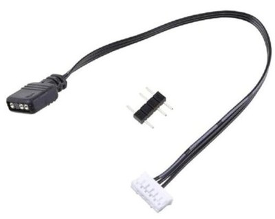 Jowxsx Black for Coolmoon-Fan Controller 5V 3 Pin to 6pin 4Pin Transfer