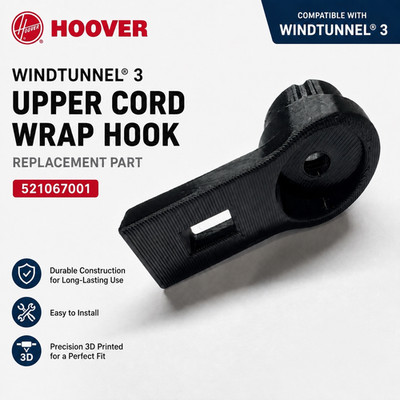 Hoover WindTunnel 3 Upper Cord Wrap Hook 521067001 Replacement