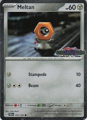 Meltan (Stellar Crown Stamped) Common Miscellaneous Cards & Products 102/142 NM