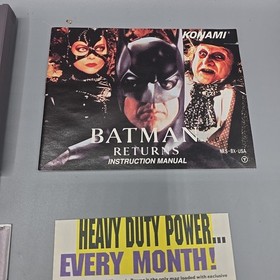 Batman Returns (Nintendo Entertainment System NES) Complete W Manual CIB Inserts