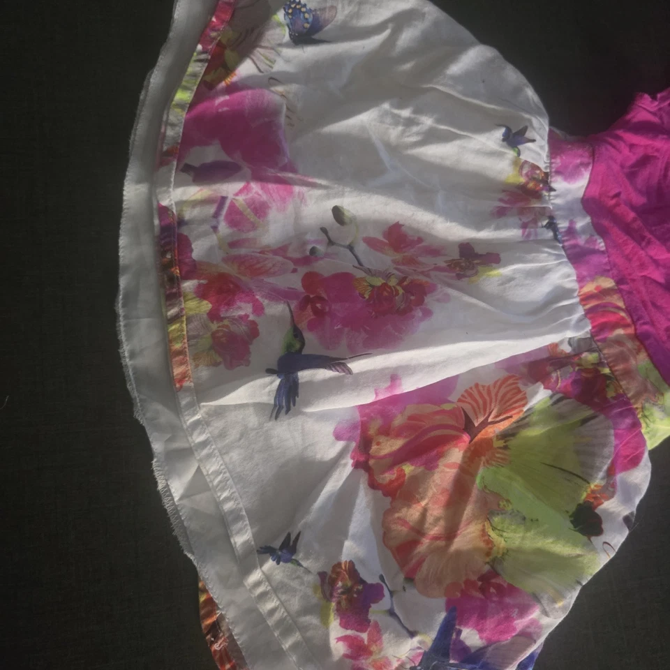 girls 12-18 months Ted Baker frill floral ditsy party dress spanish clothes next - Image 2 of 4