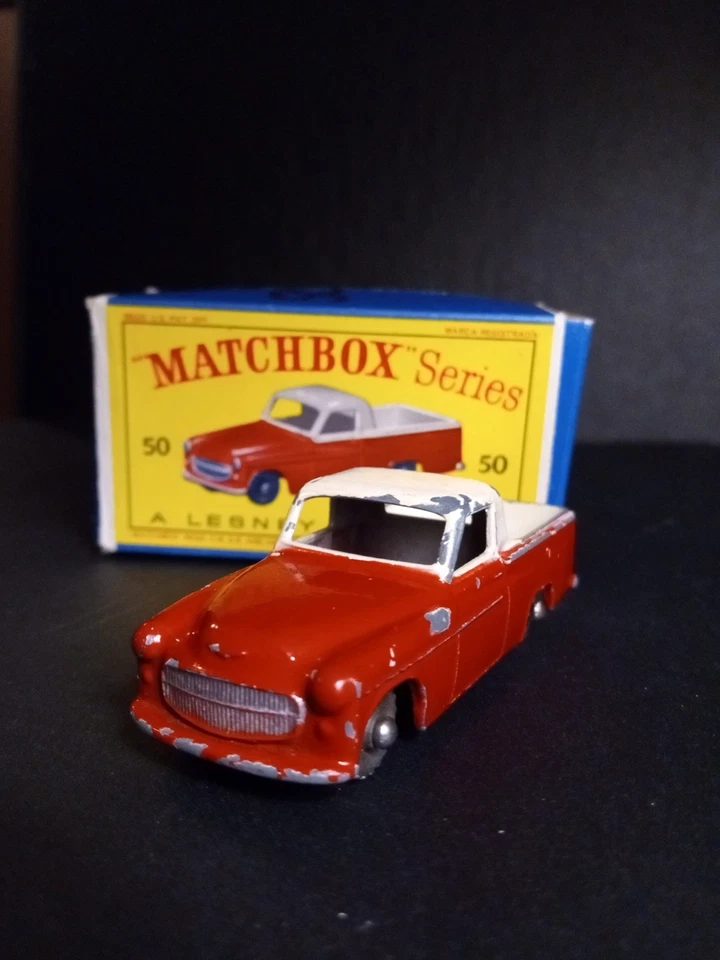 Matchbox #50A Commer Pickup Extremely Rare Red/White 1958 In Original D1 Box - Image 3 of 4