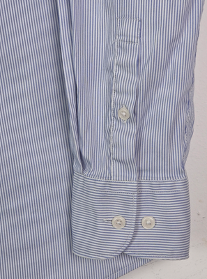 Psycho Bunny Dress Shirt Men Size 15.5 34/35 Blue Striped Slim Fit Stretch  | eBay