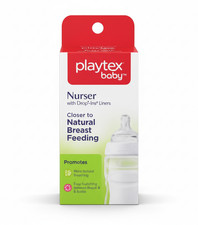 Playtex Premium Nurser Baby Bottle 4 oz Vented BPA Free Standard Bottle 1 ct