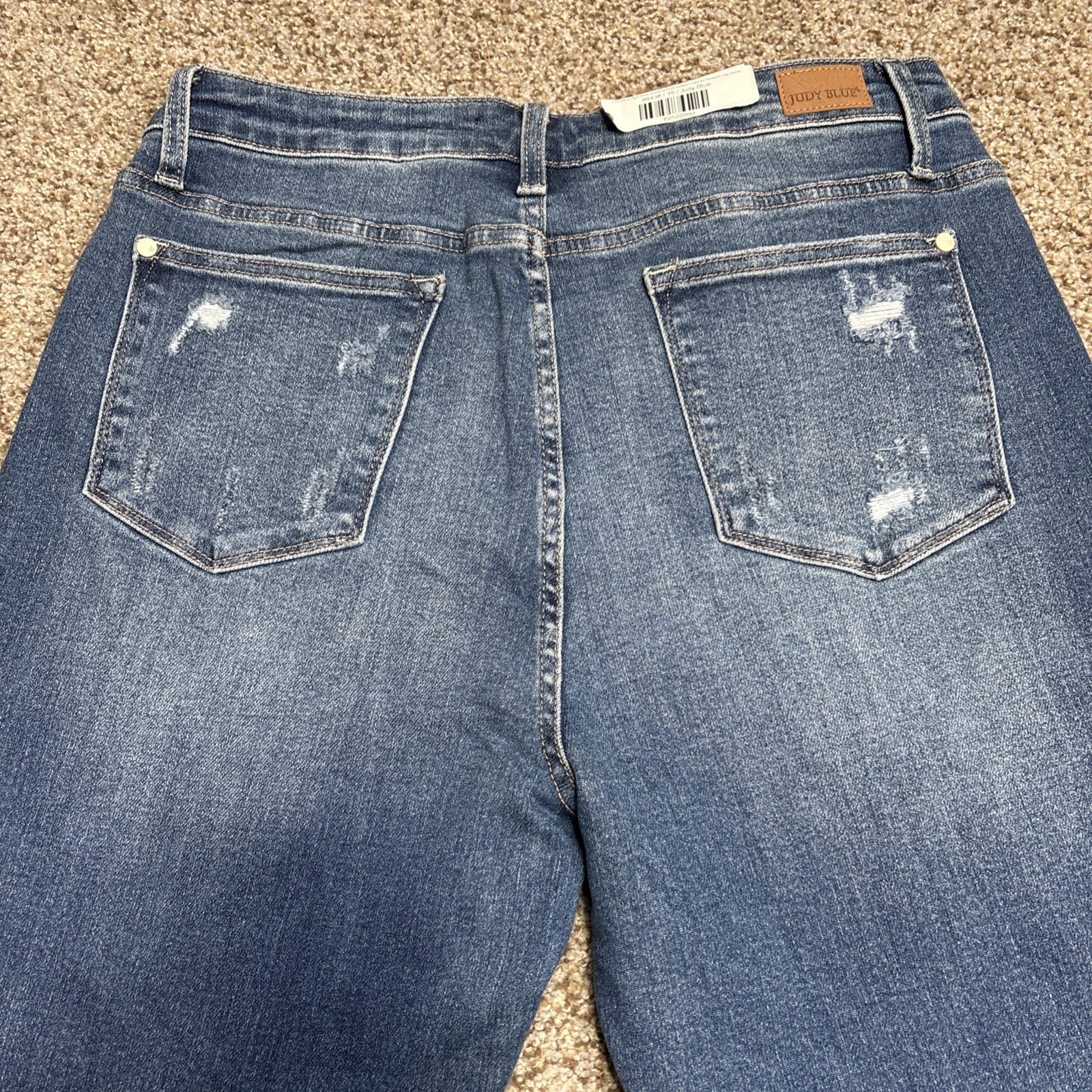Judy Blue Straight Leg Jeans High Rise Womens 15/32 Fits 32 X 27.5 New With Tags - View 17
