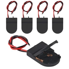 Alinan 5pcs Button Battery Holder Coin Cell Battery Holder with Switch CR2032...