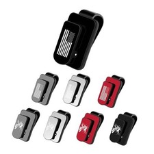 Sunglasses Holder for Car Sun Visor Metal Auto Eyeglass Hanger US Flag Black