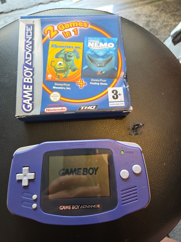 Nintendo Gameboy Advance Purple With Game