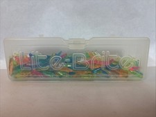 2014 Hasbro Lite Brite Clear Peg Side Carrying Case Box With Replacement Pegs