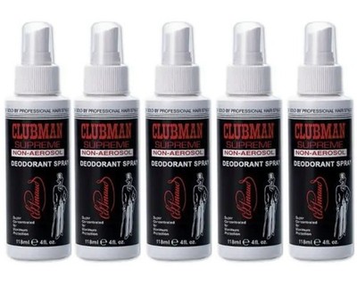 Clubman Supreme Non-Aerosol Setting Hairspray -Quick Dry Formula -8oz -5pc Combo