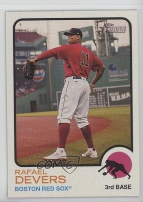 2022 Topps Heritage SP Image Variation Rafael Devers #34 1e90