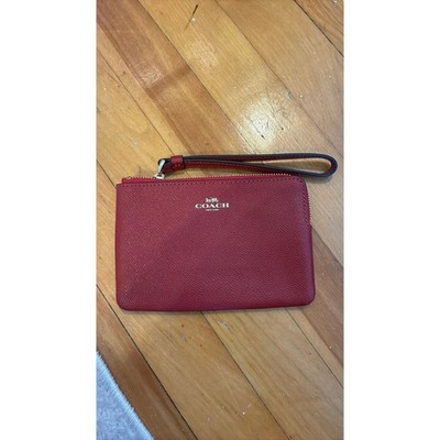 Coach Red Zip-Around Wallet