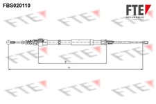 Bremsseil Seilzug Feststellbremse FTE 9250015 für AUDI TT 8N3 Roadster 8N9 VR6