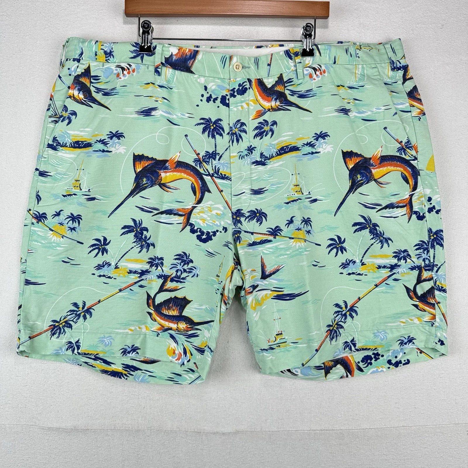 Polo Ralph Lauren Classic Fit Men’s 48Bx8 Sailfish Linen/Cotton Chino Shorts