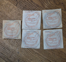 Vintage Gibson Mona-Steel Electric Guitar Strings Lot of 5 Steel Uncoated Wound