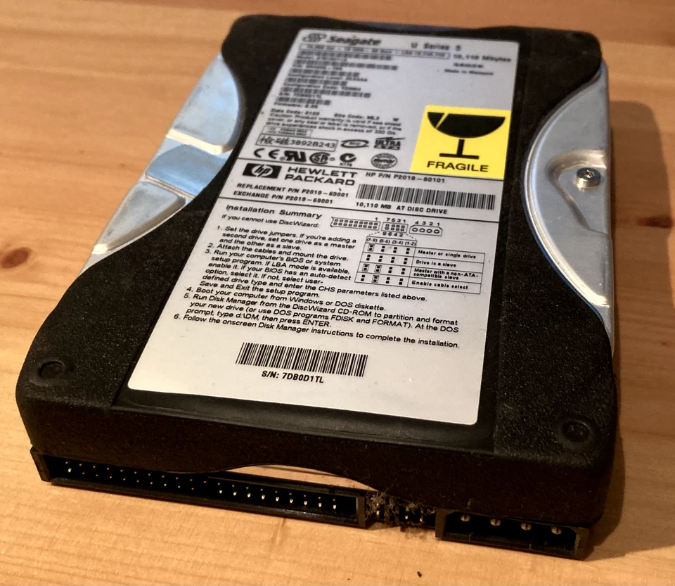 Seagate Barracuda ST310211A Hard Drive 10GB 1MB IDE Ata Pata 3.5inch - Image 4 of 4