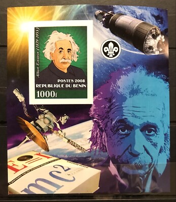 Albert Einstein - S/S - imperf. Private Is. MNH**Alb. 9