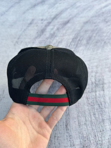 Authentic Gucci Kids Hat Not Fake Supreme GG Monogram Beige Web size 52cm - Picture 6 of 13