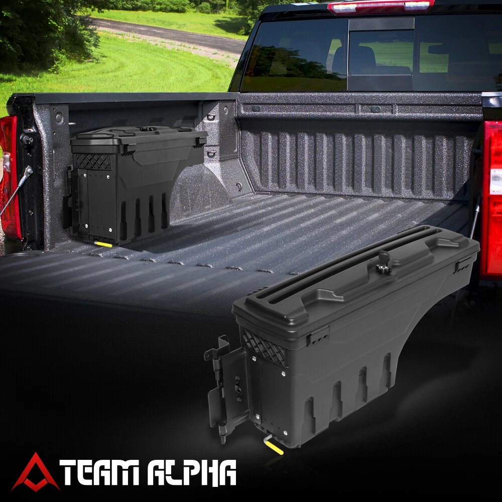 Fits 2007 2019 Silverado Left Truck Wheel Well Storage Tool Box Organizer w Lock