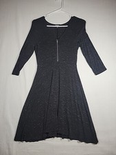 Express Women' Long Sleeve A-Line V-Neck Cotton Lounge Dress Size S