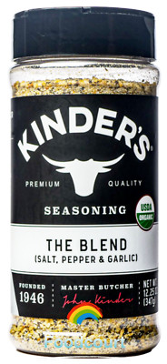Kinder's Organic The Blend Seasoning Salt, Pepper & Garlic 12.25 oz 
