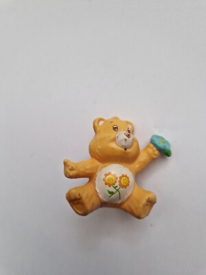 5CM Vintage 1980'S Freund Bär Mit Blumen Care Bears Mini Figur Kenner