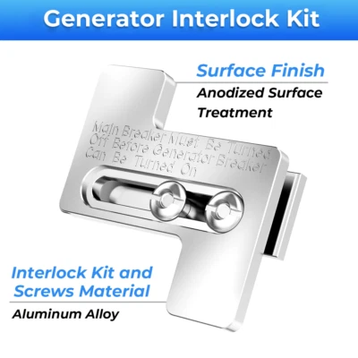 CRUISENEST For Challenger Westinghouse 200 Amp Panel Generator Interlock Breaker Panel Kit
