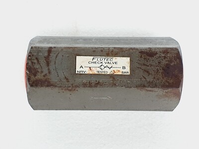 FLUTEC RV20-01 Inline Check Valve 1-1/2'', 350 Bar NRV # NEW