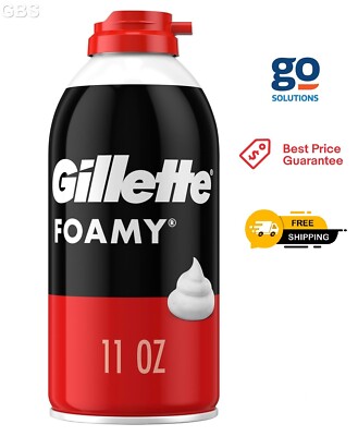 Gillette Foamy Classic Shave Foam for Men, Original Scent, 11 oz